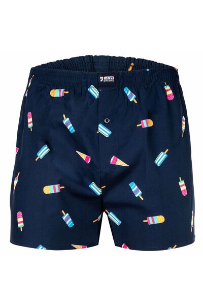 Happy Shorts Herren Web-Boxershorts - American Boxershorts