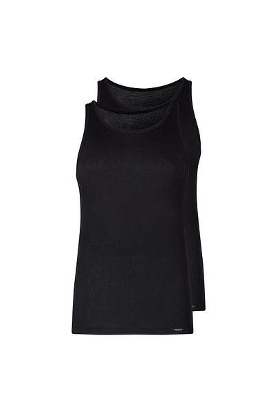 Skiny Herren Unterhemden, 2er Pack - Tank Top DP, ärmellos, Feinripp, Baumwolle