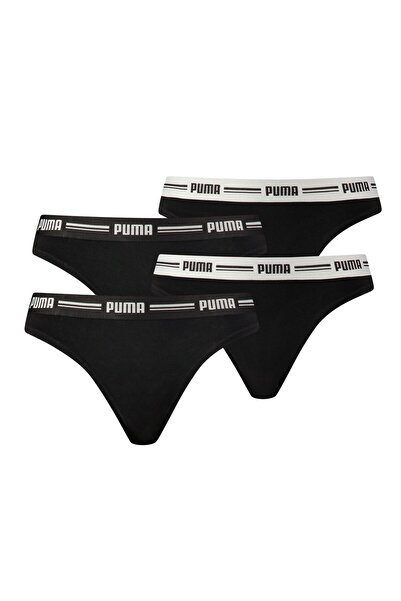 Puma Damen String - Iconic, Soft Cotton Modal Stretch, 4er Pack