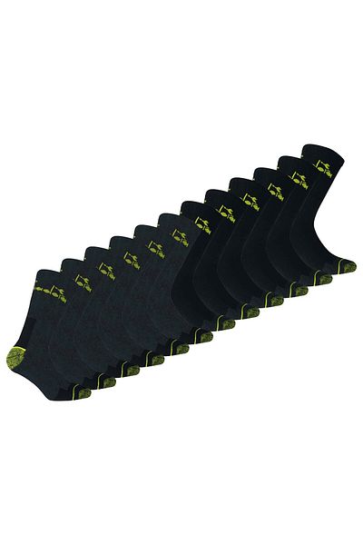 Diadora Unisex Arbeitssocken, 12er Pack - Sportsocken, Baumwolle, Logo, einfarbig