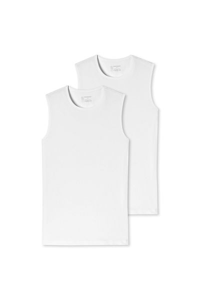 Schiesser Herren Unterhemd 4er Pack - Serie "95/5", Tanktop, Rundhals, S-4XL