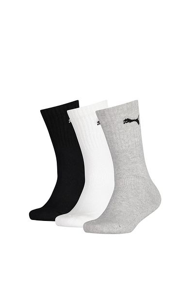 Puma Kinder Socken, 6er Pack - Sport Junior, Frottee-Sohle, Rippbündchen, Logo