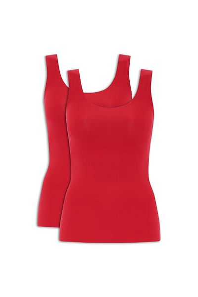 Chantelle Damen Top 2er Pack - Unterhemd, SoftStretch, nahtlos, Einheitsgröße 34-44