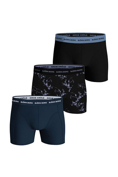 Björn Borg BJÖRN BORG Herren Boxershorts, 3er Pack - Cotton Stretch Boxer, Unterhose, Baumwolle, Logobund