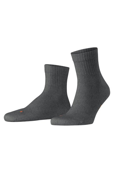 FALKE Unisex-Socken – Kurzsocken, Baumwollmischung, Run Rib, Bündchen, einfarbig