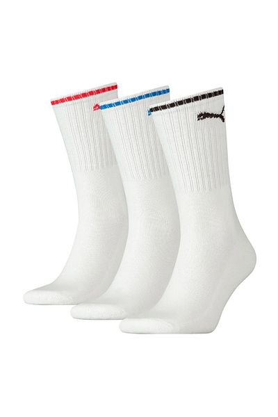Puma Unisex Sport-Socken, 6er Pack - Sport Crew Stripe, Tennissocken, Streifen