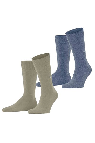 Burlington Herren Socken Everyday 2er Pack - Baumwolle, Uni,  Onesize, 40-46