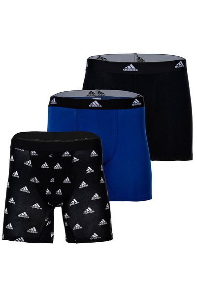 adidas Herren Boxershorts, 3er Pack - Boxer Briefs, Active Flex Cotton, Logo