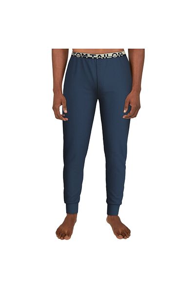 Tom Tailor Herren Pyjamahose - lang, Loungehose, einfarbig