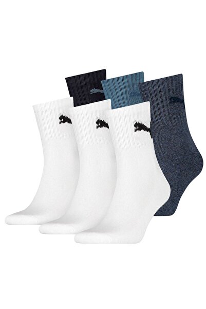 Puma Unisex Sportsocken, 6 Paar - Short Crew Socks, Tennissocken, einfarbig