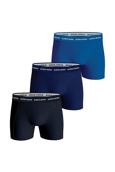 Björn Borg BJÖRN BORG Herren Boxershorts, 3er Pack - Cotton Stretch Boxer Trunks, Baumwolle, Logobund