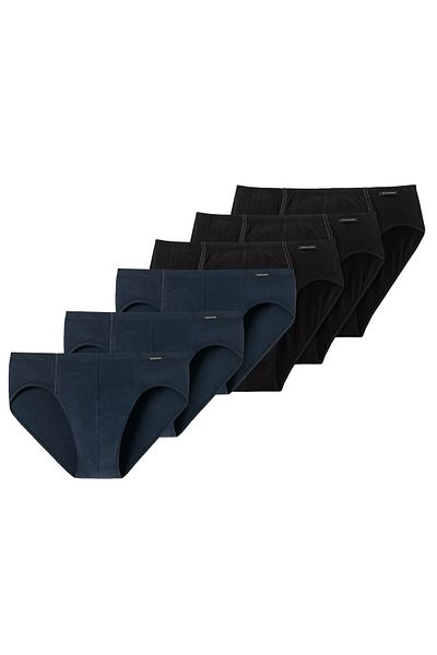 Schiesser Herren Slip 6er Pack - Supermini, Rio-Slip, Essentials, Cotton Stretch