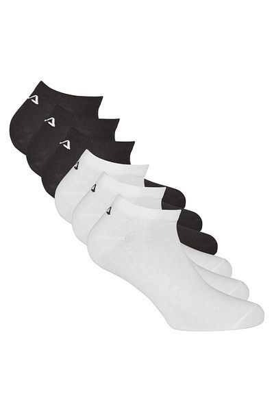 Fila Unisex Sneaker Socken, 6er Pack - Invisible, kurze Socken, Logo (2x 3 Paar)