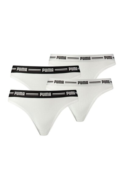 Puma Damen String - Iconic, Soft Cotton Modal Stretch, 4er Pack