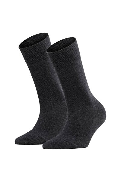 FALKE Damen Socken 2er Pack - Sensitive London, Kurzsocken, einfarbig