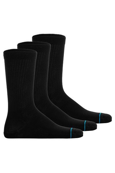 Stance Unisex Socken 3er Pack - Shelter, Logo, Crew Socken, einfarbig