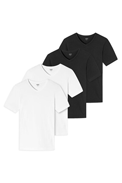 uncover by Schiesser Herren T-Shirt 4er Pack - V-Ausschnitt