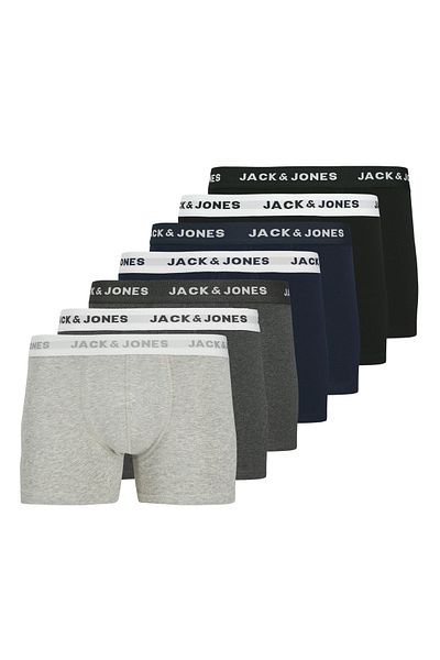 Jack & Jones JACK&JONES Herren Boxer Shorts, 7er Pack - JACBASIC TRUNKS, Baumwoll-Stretch