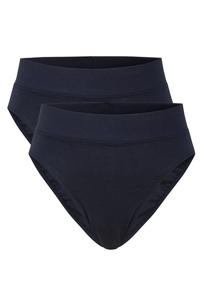 Calida Damen Slip, 2er Pack - Elastic, High Waist, Softbund, Single Jersey