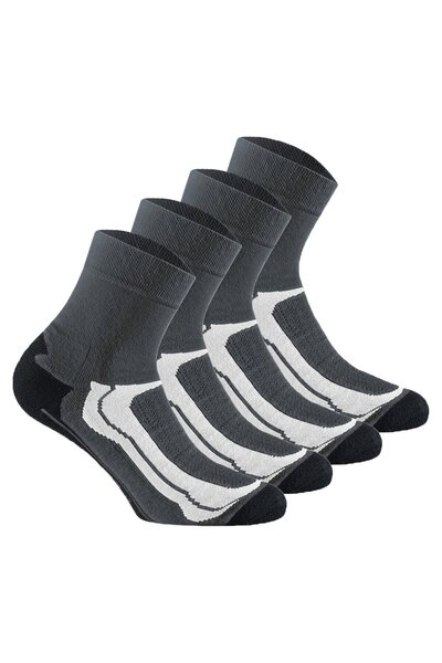 Rohner Basic Unisex Quarter-Socken, 4er Pack - Quarter Sport, Baumwoll-Mix