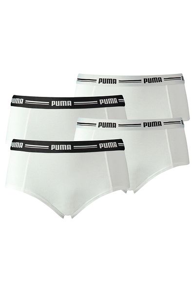 Puma Damen Mini Shorts - Iconic, Soft Cotton Modal Stretch, 4er Pack