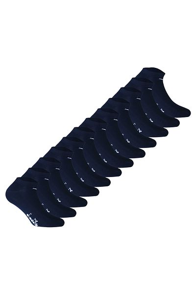 Diadora Unisex Sneaker Socken, 12er Pack - Socken, Mercerisierte Baumwolle, Logo, einfarbig