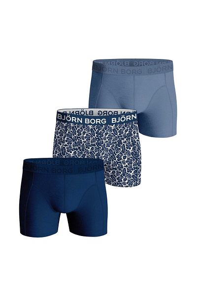Björn Borg BJÖRN BORG Herren Boxershorts, 3er Pack - Cotton Stretch Trunks, Big Logo, Unterhose, Baumwolle