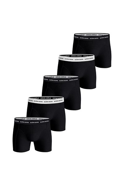 Björn Borg BJÖRN BORG Herren Boxershorts, 5er Pack - Cotton Stretch Trunks, Unterhose, Baumwolle, Logobund