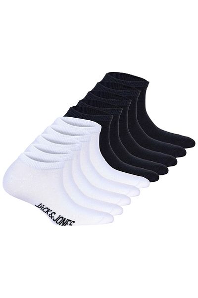 Jack & Jones JACK&JONES Kinder Sneakersocken, 10er Pack - JACDONGO SOCKS, Baumwollmischung, einfarbig