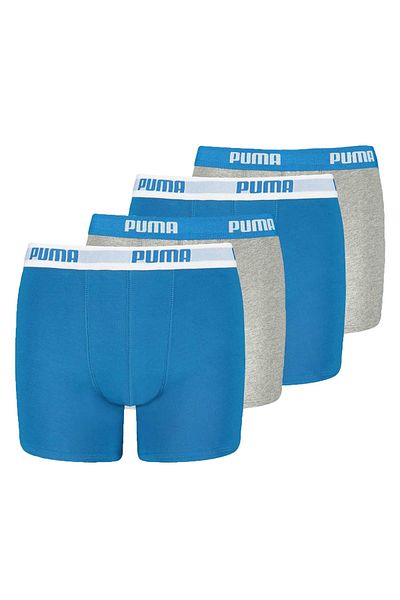 Puma Jungen Boxer Shorts, 4er Pack - Basic Boxer ECOM, Cotton Stretch, Everyday