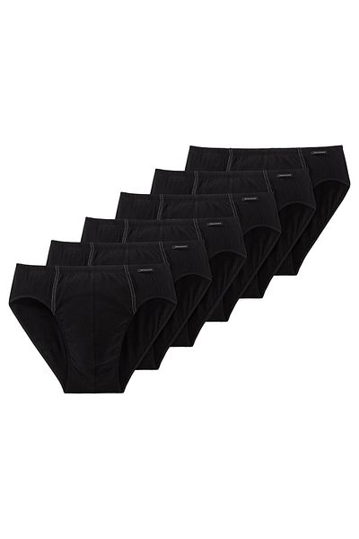 Schiesser Herren Slip 6er Pack - Supermini, Rio-Slip, Essentials, Cotton Stretch