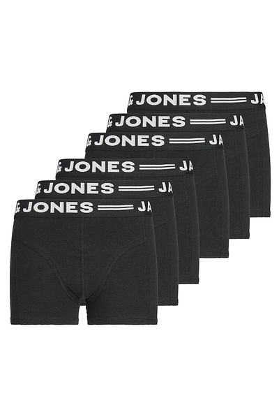 Jack & Jones JACK&JONES Jungen Boxershorts, 6er Pack - SENSE TRUNKS, Baumwoll-Stretch, Logobund
