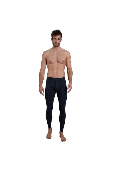 Götzburg GÖTZBURG Herren Lange Unterhose - Eingriff, Long John "Jeans Ringel"