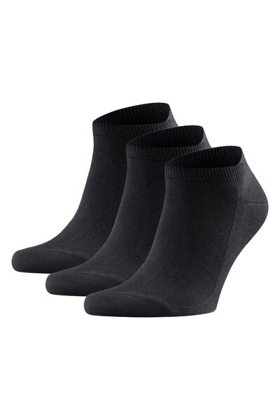 FALKE Herren Socken 3er Pack - Family Sneaker, Anti-Slip-System, Baumwollmisc...