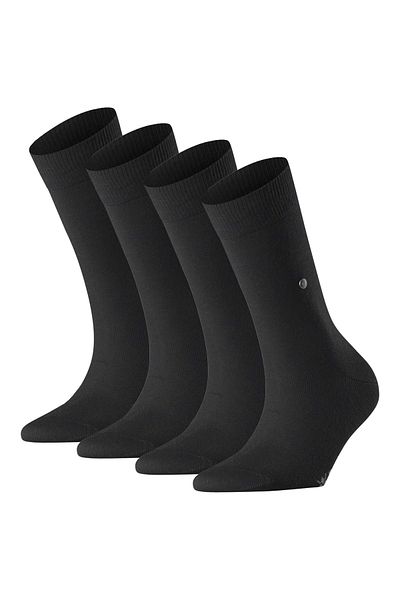 Burlington Damen Socken 4er Pack - Everyday  Kurzstrumpf, Onesize, Unifarben