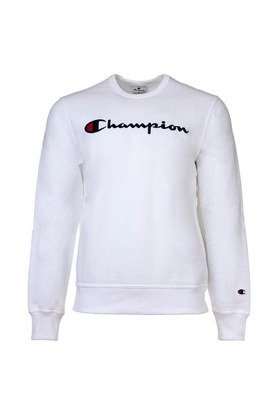 Champion Herren Sweatshirt -  Crewneck Sweatshirt, Langarm, Logo, einfarbig