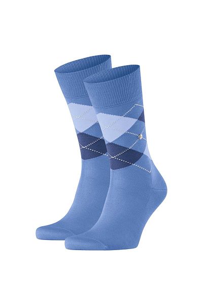 Burlington Herren Socken 2er Pack - Manchester, Rautenmuster, Bio-Baumwolle