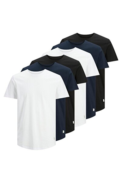 Jack & Jones JACK&JONES Herren T-Shirt, 6er Pack - JJENOA TEE 6PK, Kurzarm, B...