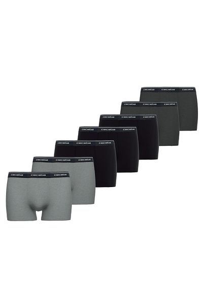 Ceceba Herren Boxershorts, 7er Pack - Monza, Unterwäsche, Logo, einfarbig