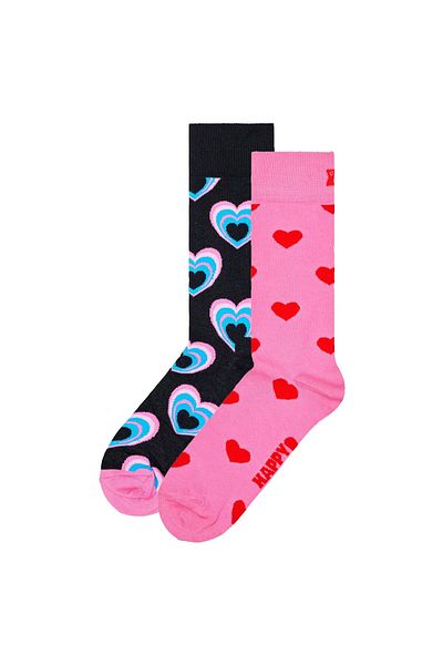 Happy Socks Unisex Socken, 2er Pack - Love Geschenkbox, Farbmix
