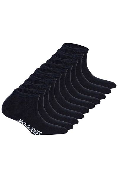 Jack & Jones JACK&JONES Kinder Sneakersocken, 10er Pack - JACDONGO SOCKS, Baumwollmischung, einfarbig