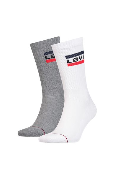 Levi's LEVI´S Unisex 6er Pack Sportsocken - Regular Cut SPRTWR, Logo, einfarbig