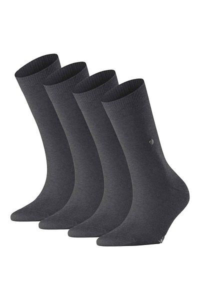 Burlington Damen Socken 4er Pack - Everyday  Kurzstrumpf, Onesize, Unifarben