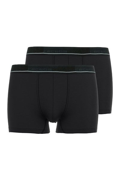 Ceceba Herren Boxershorts, 2er Pack - Long Pants, Unterwäsche, Logo, einfarbig