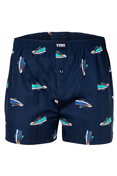 Happy Shorts Herren Web-Boxershorts - American Boxershorts