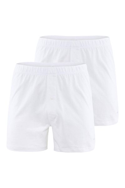 Calida Herren Jersey Boxershorts , 2er Pack - Cotton Code, einfarbig, 100% Baumwolle