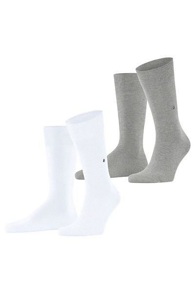 Burlington Herren Socken Everyday 2er Pack - Baumwolle, Uni,  Onesize, 40-46
