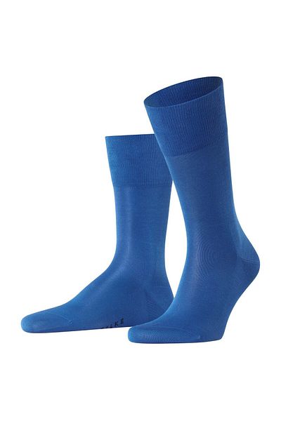 FALKE Herren Socken - Tiago, Strümpfe, Baumwolle, Logo, lang, einfarbig