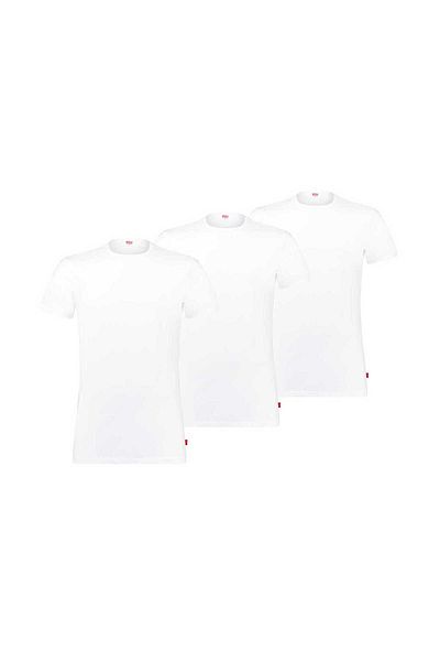 Levi's Herren T-Shirts, 6er Pack - Rundhals 6P ECOM, Kurzarm, einfarbig