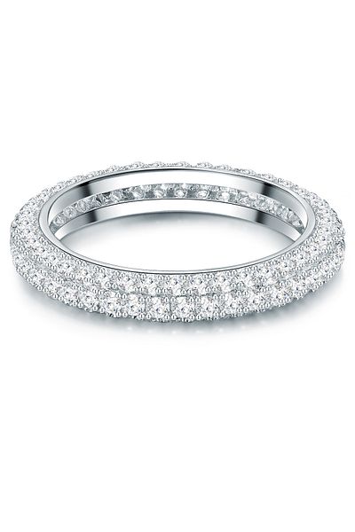 Trilani Silberring Ring Sterling Silber Zirkonia weiß